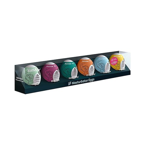 6 Piece Mens Masturbator Eggs Set by Satisfyer