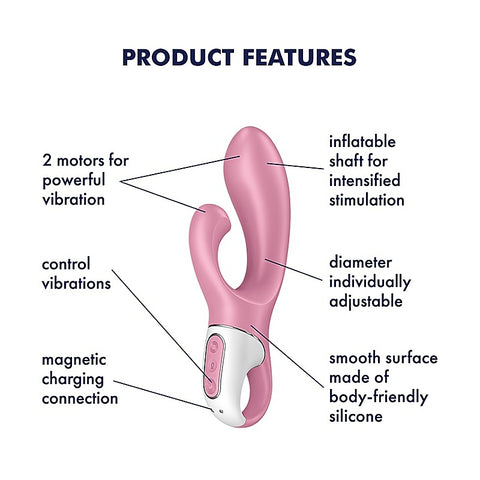 Air Pump Bunny 2 G Spot Rabbit Vibrator by Satisfyer