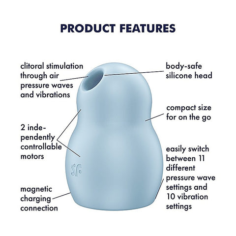 Pro To Go 1 Air Pulse Clitoral Vibrator By Satisfyer