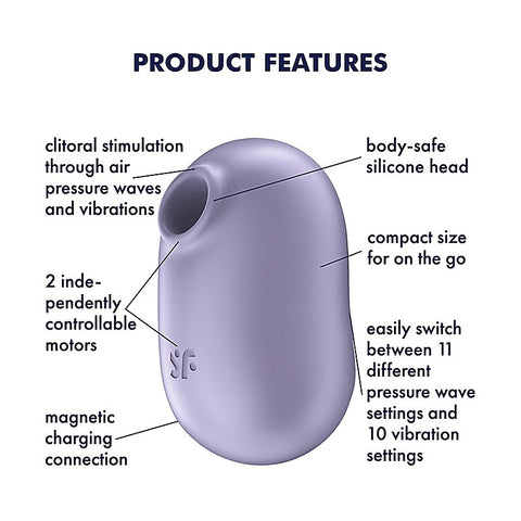 Pro To Go 2 Air Pulse Clitoral Massager By Satisfyer