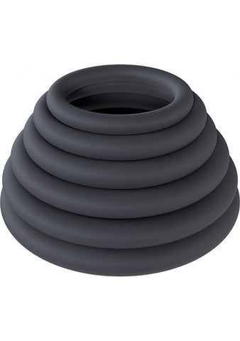 LEVELZ Classic Silicone Cock Ring Set of 6 Sizes by Shots
