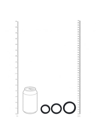 LEVELZ Wide O Silicone Cock Ring Set by Shots Toys