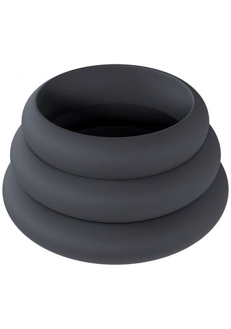 LEVELZ Wide O Silicone Cock Ring Set by Shots Toys