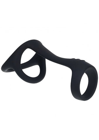 Tri O Silicone Shaft Cock and Ball Ring by Shots Toys