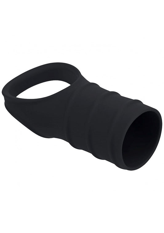 LEVELZ Silicone Cock Ring and Ribbed Sleeve by Shots Toys