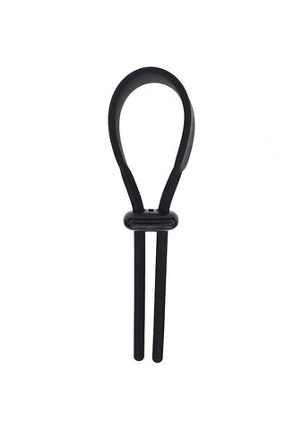Wide Adjustable Silicone Lasso Cock Ring by Shots