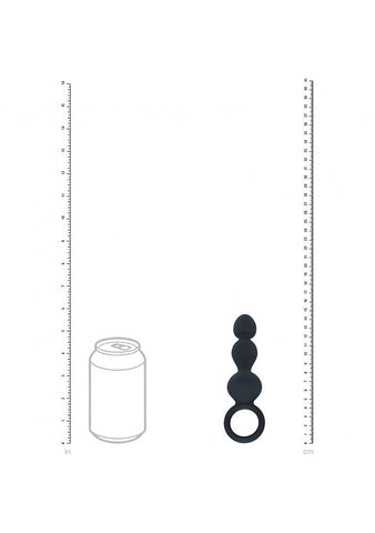 LEVELZ Beaded Silicone Anal Probe with Loop by Shots Toys
