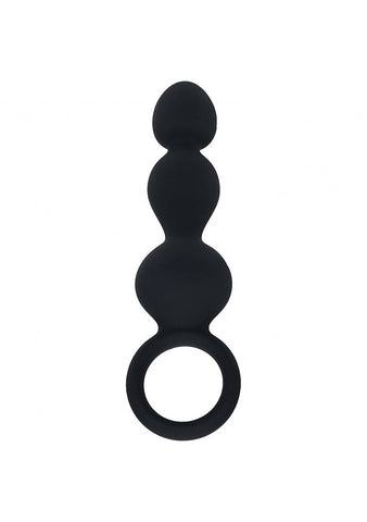 LEVELZ Beaded Silicone Anal Probe with Loop by Shots Toys