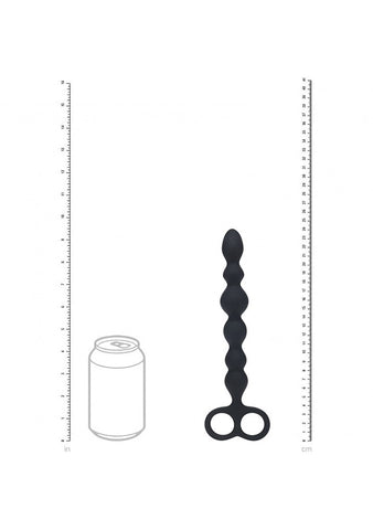LEVELZ Beaded Silicone Anal Probe with Double Loop