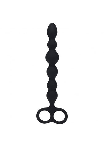 LEVELZ Beaded Silicone Anal Probe with Double Loop