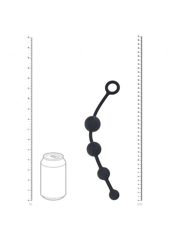 LEVELZ Curved Silicone Anal Play Beads by Shots Toys