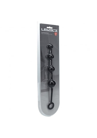 LEVELZ Curved Silicone Anal Play Beads by Shots Toys