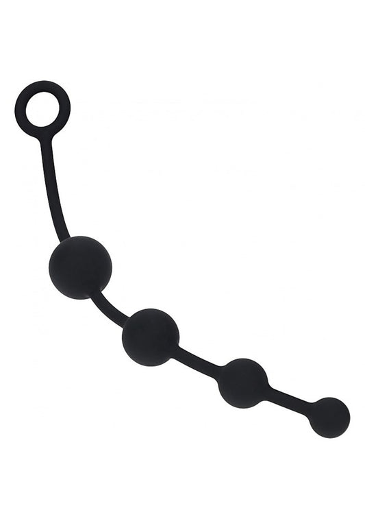 LEVELZ Curved Silicone Anal Play Beads by Shots Toys
