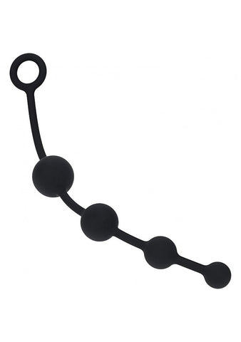 LEVELZ Curved Silicone Anal Play Beads by Shots Toys