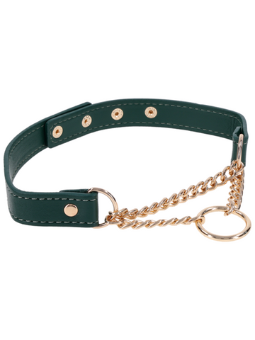 Indica Day Faux Leather Bondage Collar by Sportsheets