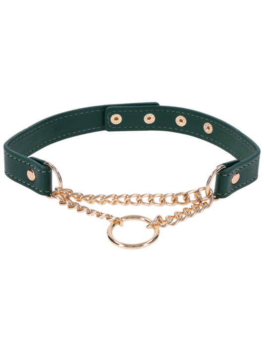 Indica Day Faux Leather Bondage Collar by Sportsheets