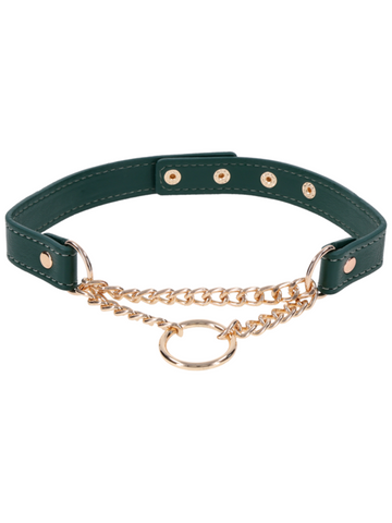 Indica Day Faux Leather Bondage Collar by Sportsheets