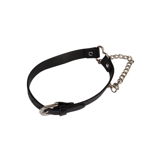 Fetish Play Heart Collar with Chain by Chisa