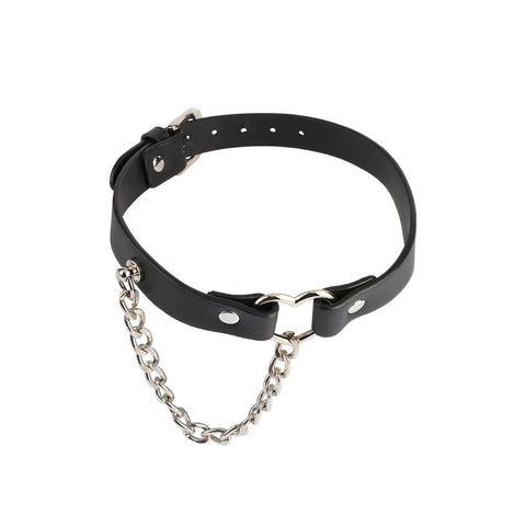 Fetish Play Heart Collar with Chain by Chisa