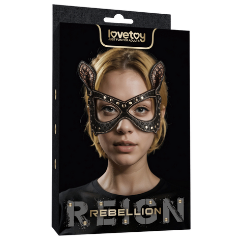 Adjustable PU Leather Bunny Mask by Lovetoy