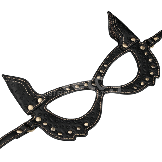 Adjustable PU Leather Bunny Mask by Lovetoy