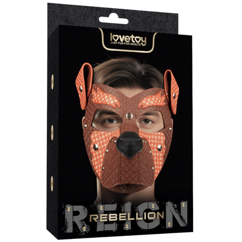 Fox Pup PU Leather Fetish Play Mask by Lovetoy