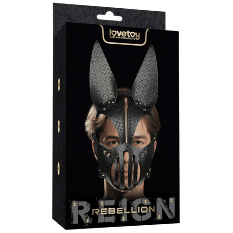 Dark Sculpted Bunny Ears BDSM Mask by Lovetoy