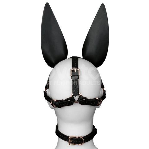 Dark Sculpted Bunny Ears BDSM Mask by Lovetoy