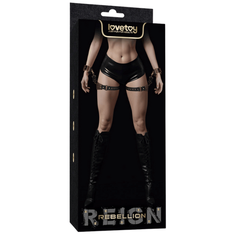 PU Leather BDSM Thigh Cuffs Set by Lovetoy