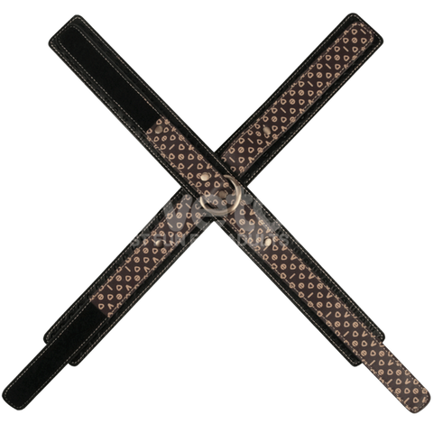 Crossed Shaped Design Fetish Handcuffs by Lovetoy