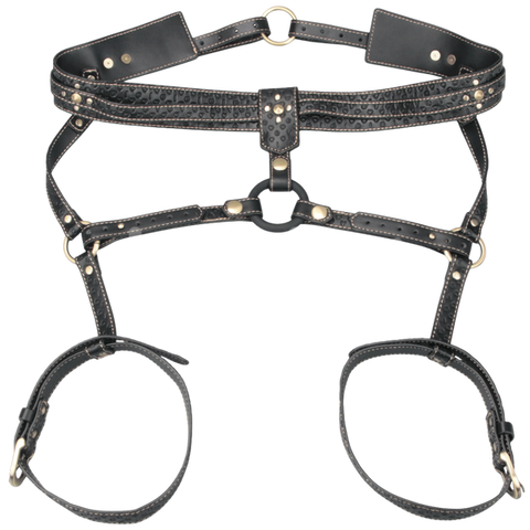 Faux Leather Full Body Bondage Harness by Lovetoy