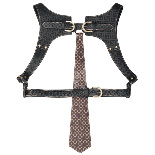 Faux Leather Full Body Bondage Harness by Lovetoy