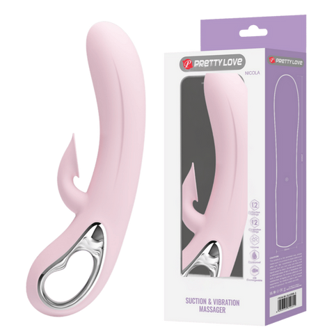 Nicola Rechargeable Silicone Rabbit Vibe by Baile