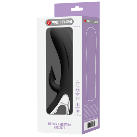 Nicola Rechargeable Silicone Rabbit Vibe by Baile