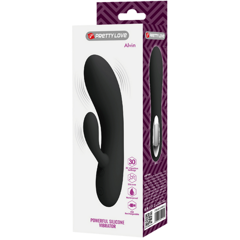 Alvin Rechargeable Silicone Rabbit Massager by Baile