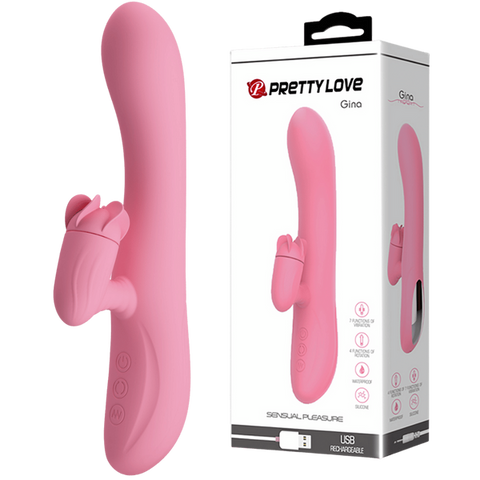 Gina 7 Functions Rotating Rabbit Massager by Baile