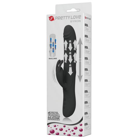 Byron Rechargeable Rolling Rabbit Vibrator by Baile