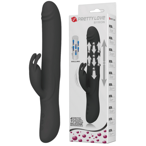 Byron Rechargeable Rolling Rabbit Vibrator by Baile
