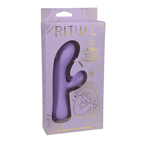 Ritual Aura Rechargeable Silicone Rabbit Vibe by Doc Johnson