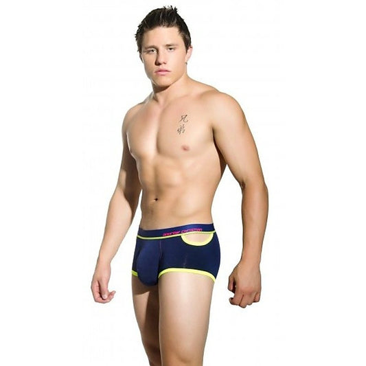 Almost Naked Quirk Boxer Navy by Andrew Christian