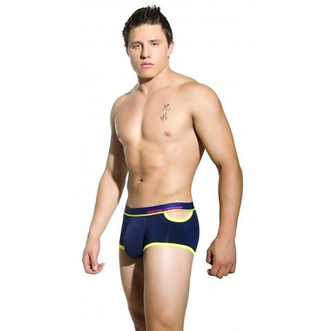 Almost Naked Quirk Boxer Navy by Andrew Christian