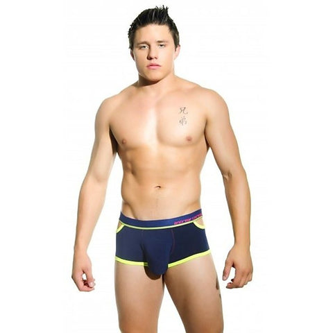Almost Naked Quirk Boxer Navy by Andrew Christian