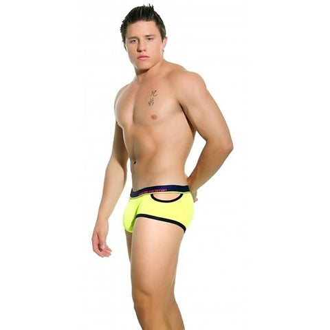 Almost Naked Quirk Boxer Neon Yellow by Andrew Christian