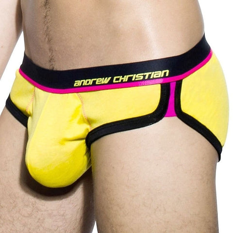 Coolflex Tagless Brief w/ Show-It Yellow by Andrew Christian