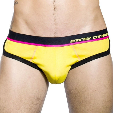 Coolflex Tagless Brief w/ Show-It Yellow by Andrew Christian