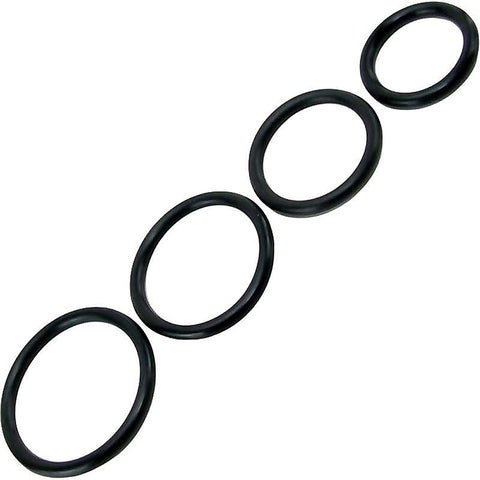 Rubber O-Cock Ring 4 Pack by Sportsheets