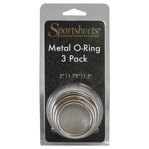 Metal O-Cock Ring 3 Pack by Sportsheets