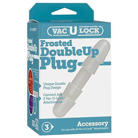 Vac-U-Lock Double Up Plug Frost by Doc Johnson