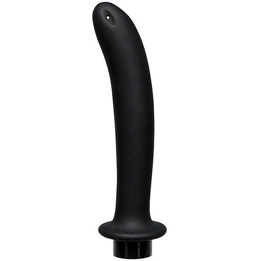 Kink Flow Silicone Anal Douche Accessory Extra Deep Black
