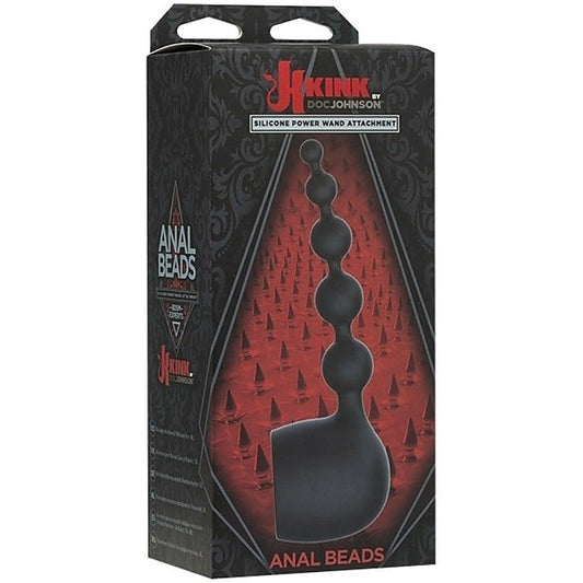 Kink Silicone Wand Attachment Anal Beads by Doc Johnson